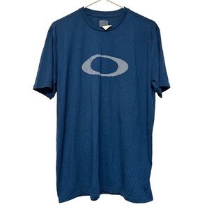 Oakley Teal Logo Graphic Shirt Hydrolix Regular Fit Size L GUC #4246